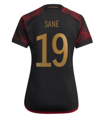 Niemcy Leroy Sane #19 Koszulka Wyjazdowych Kobiety MŚ 2022 Krótki Rękaw